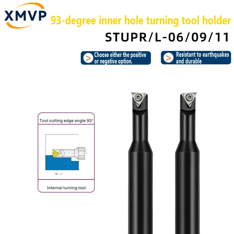 Nc inner bore 93 degree boring turning tool holder S08K10M12M-STUPR06/08/09/11 anti-shock tool holder