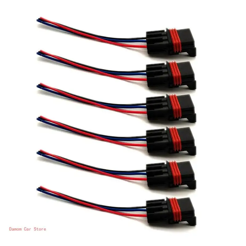 6Pcs Front Bus Bar Power Plug Connector Pigtail for XP100 Motorcycle