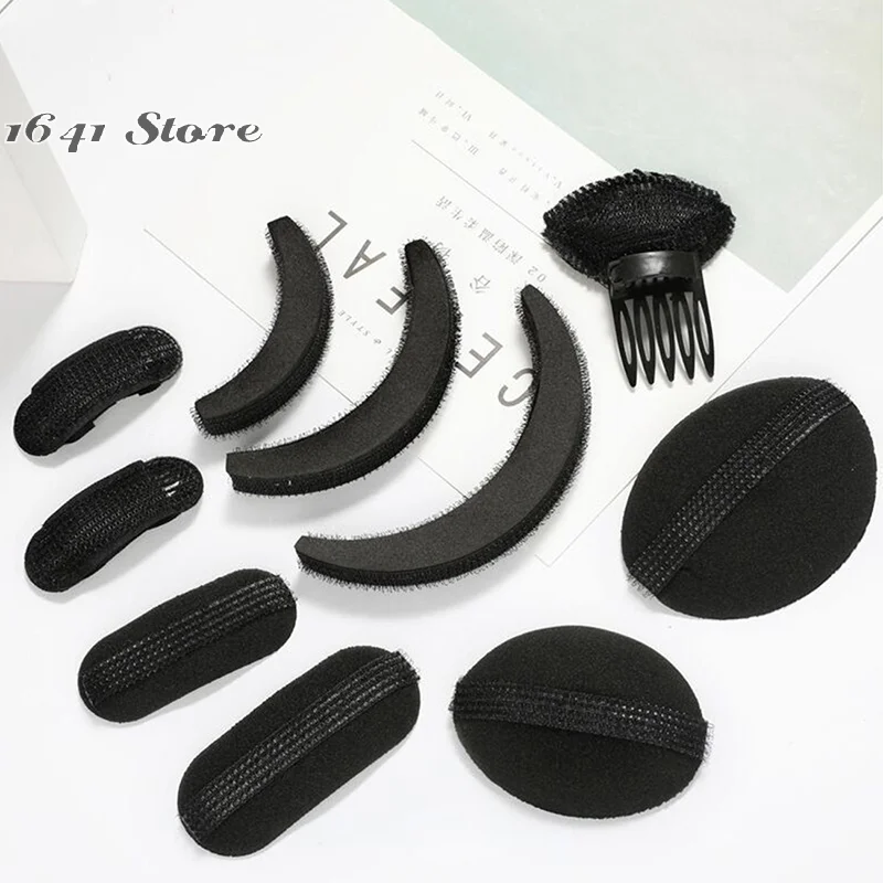 （NEW）8Pcs/Set Hair Volume Bump Hair Fluffy Sponge Hair Base Styling Insert Tool Hair Puff Sponge Clip