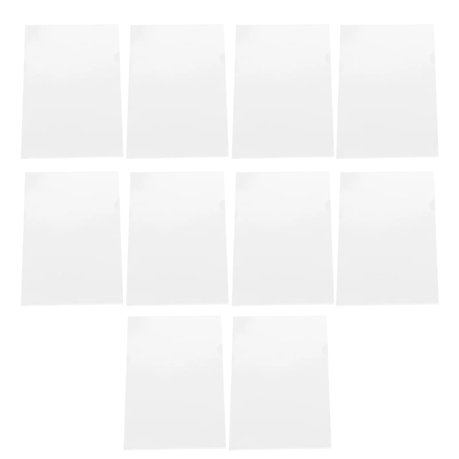 

100 Pcs Folder File Plastic Folders for School Small Transparent Bag Documents Office Clear