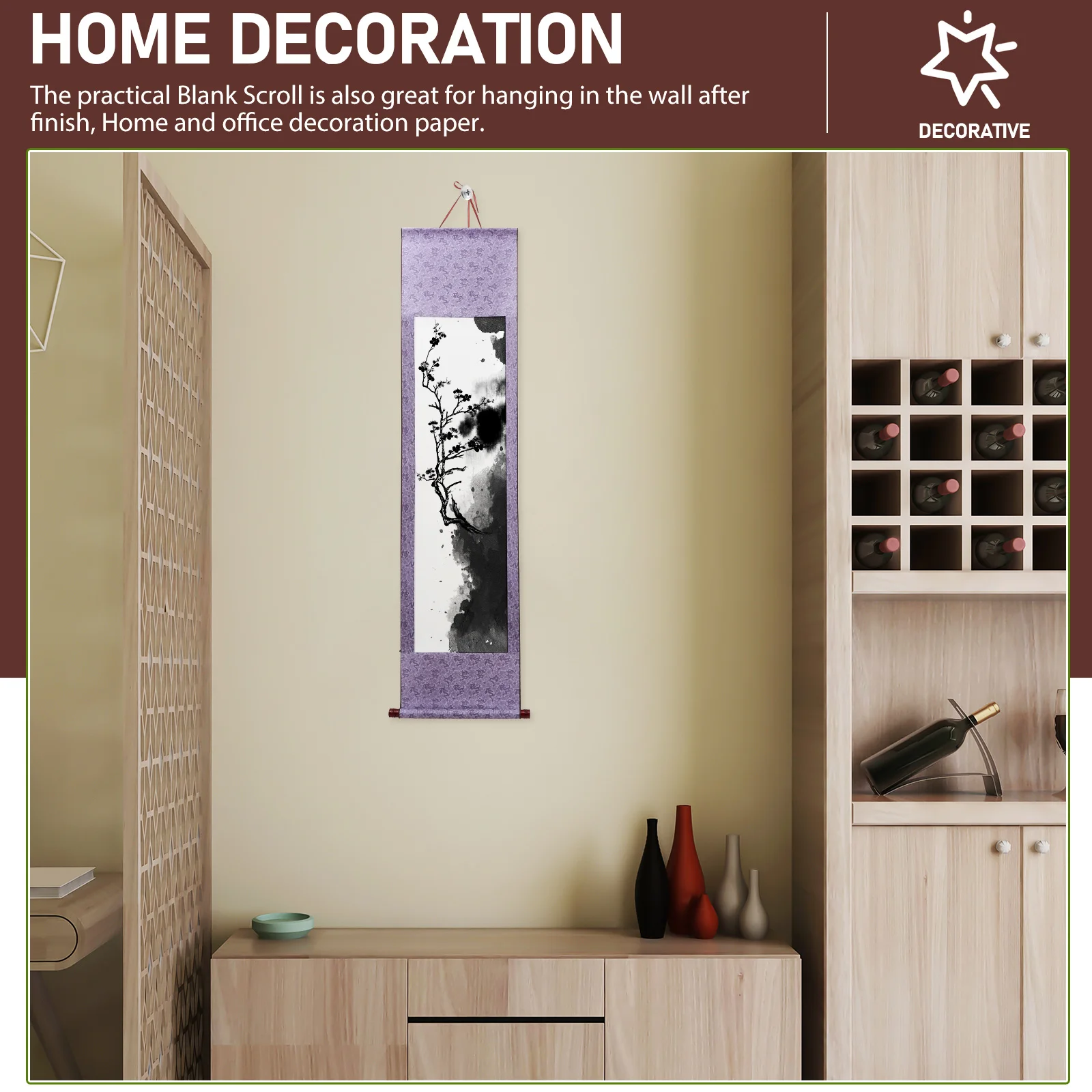 

Blank Scroll Xuan Lightweight Durable Blue Vertical Calligraphy Painting Wall Scroll Practice Paper Rice Paper Drawing