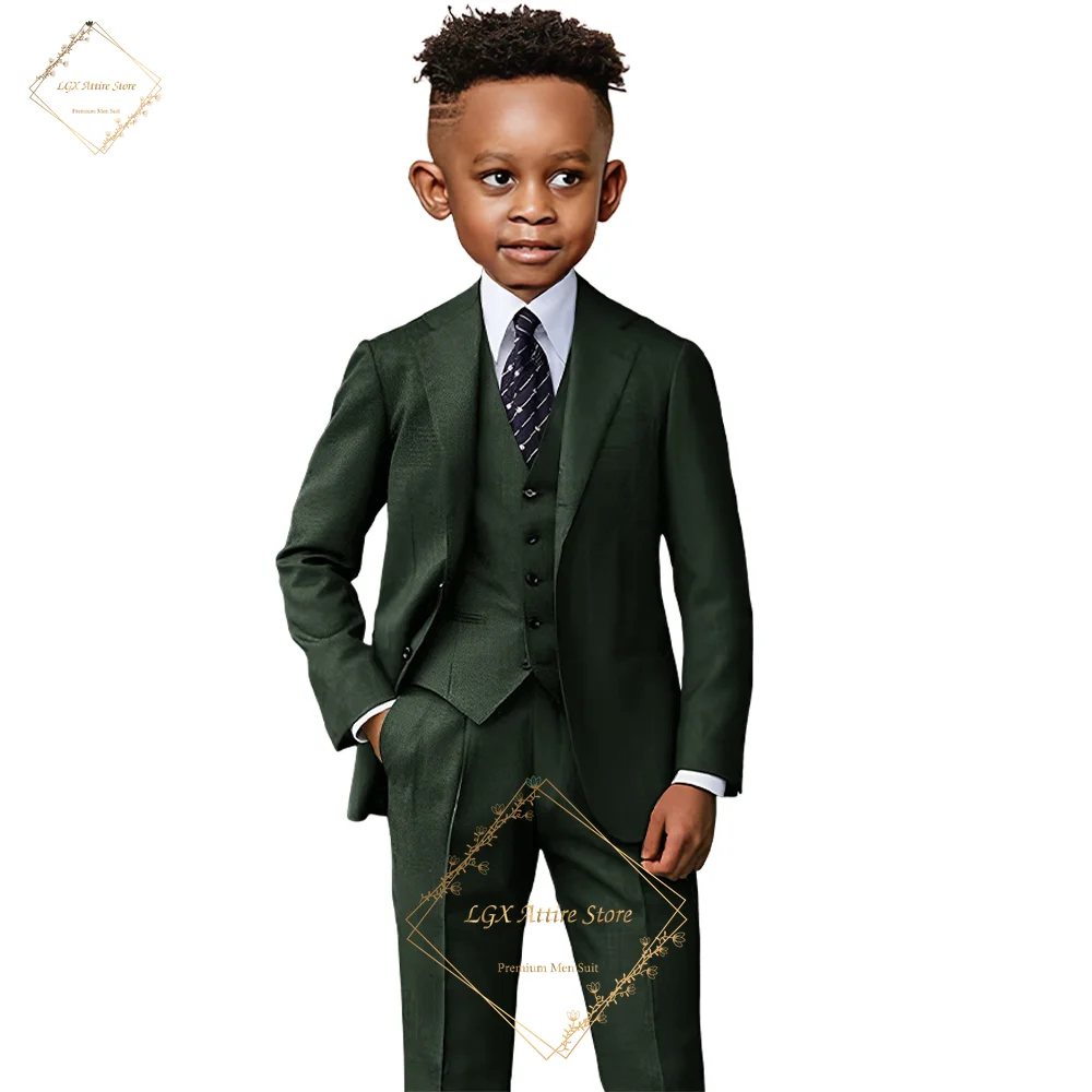 Children's 3-piece suit set—elegant and stylish, designed for cocktail parties, flower girls/boys, and formal occasions.