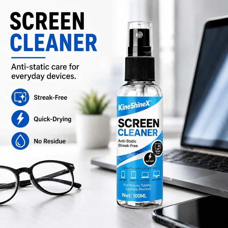 Display Purifier Mist Compatible with Cellphone Pad Notebook Screen Panel Static-resisting Mixture Swift Smudge Eliminator