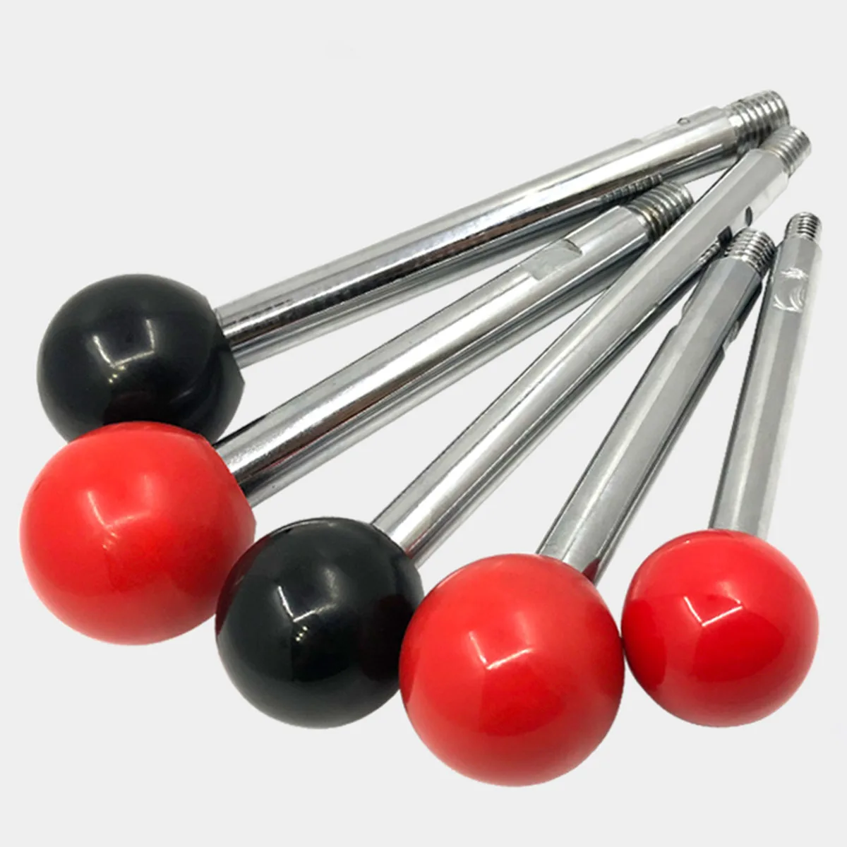 201 Stainless Steel Machine Tool Control Lever Double Head Threaded Screw Spherical Handle Cover M8 M10 M12