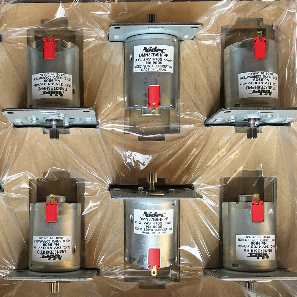 Japan NIDEC  Brushed DC Motor type is DMN37B6HFPB D.C.24V 4700RPM