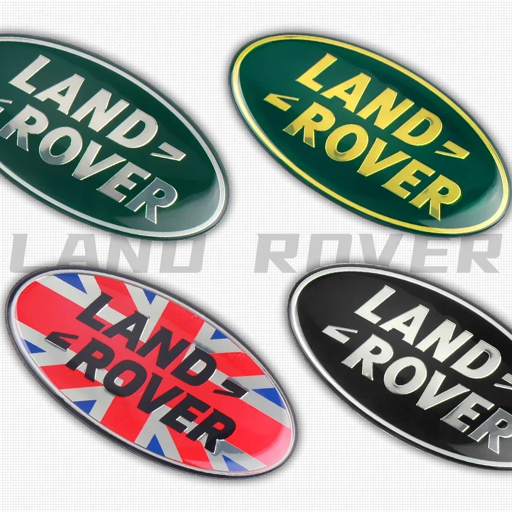 Car Metal Sticker Front Grille Tail Trunk Emblem Car Sticker For Land Rover Defender Freelander Discovery 1 2 3 Evoque Range SV