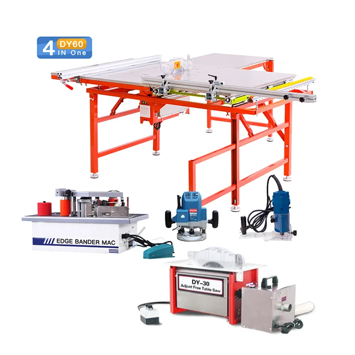 

WOODPRO DY60 Woodworking Cutting Precision Table Portable Panel Saw Machine Sliding Table Saw for Sale with Router