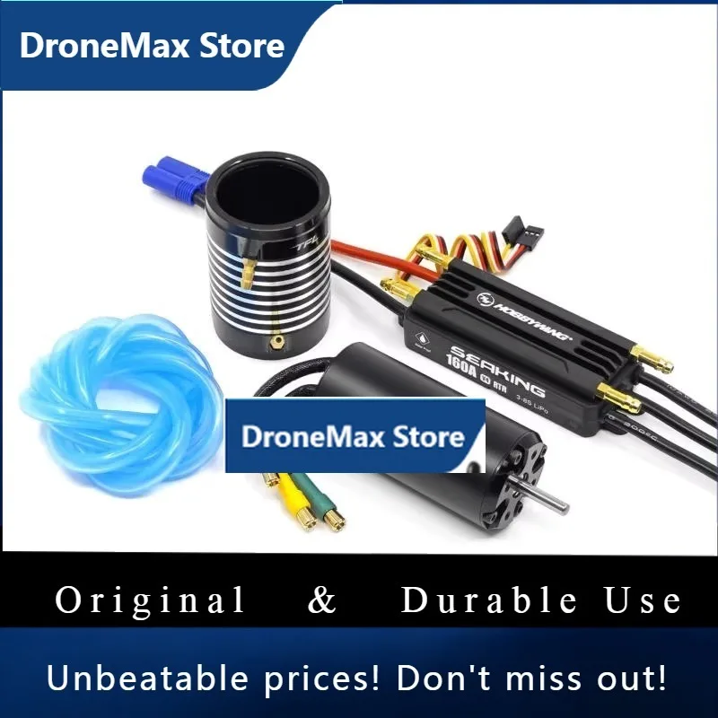 DroMaTFL SSS 40 Motor 4076/4082/4092 With Hobbywing Seaking 160A V4 ESC Electric Speed Controller Combo Water Cooling Jacket