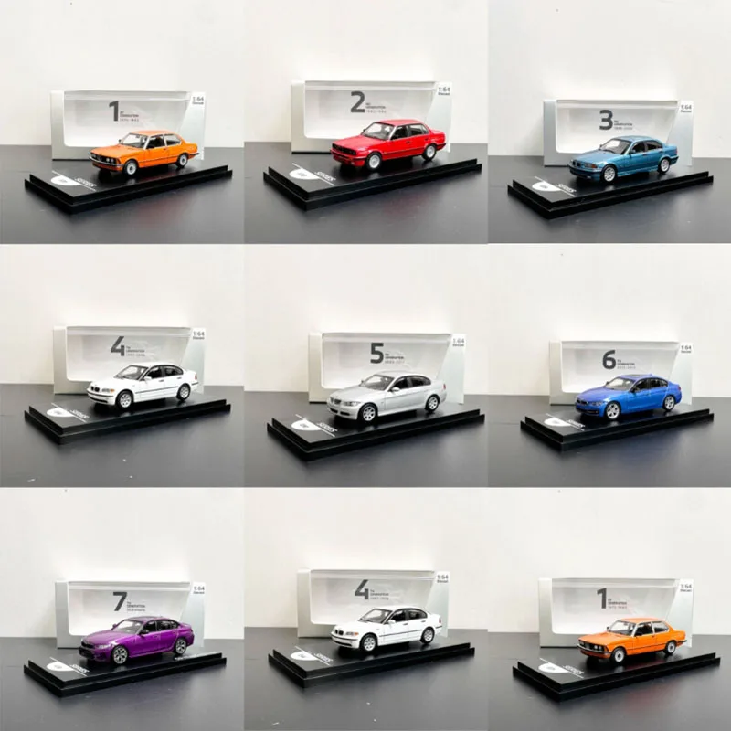 

AR BOX 1/64 Original 3 Series E21/ E30/ E36/ E46/ E90/ F30 / G20 Alloy Car Model Collection Display Toy Gifts Souvenirs