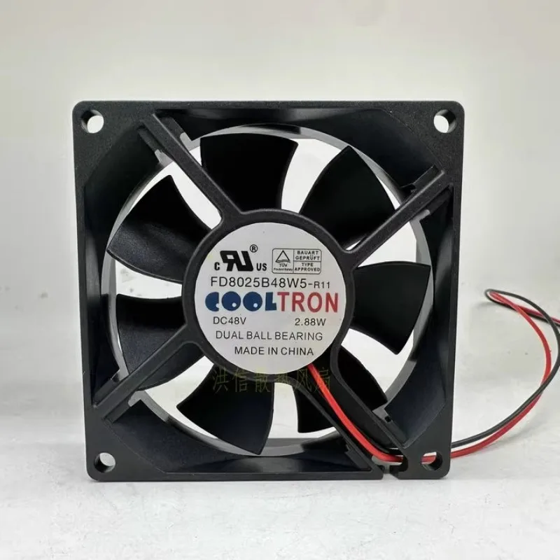 

New Cooler Fan for COOLTRON FD8025B48W5-R11 DC48V 2.88W Cooling Fan 8025 80 * 80 * 25MM