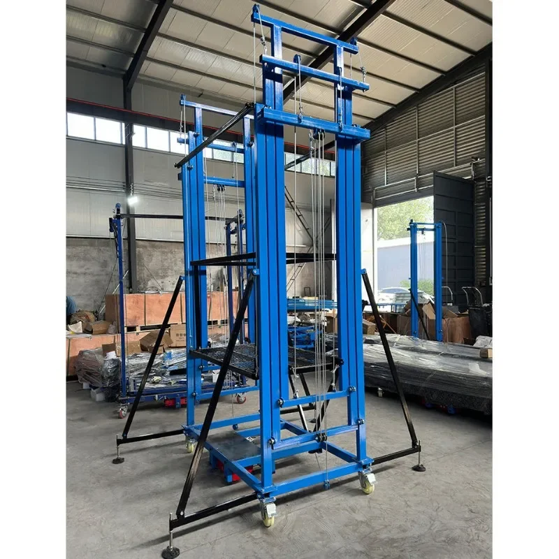 Electric Scaffolding Remote control Electric lift Mobile Folding Scaffolding Construction Decoration Construction site