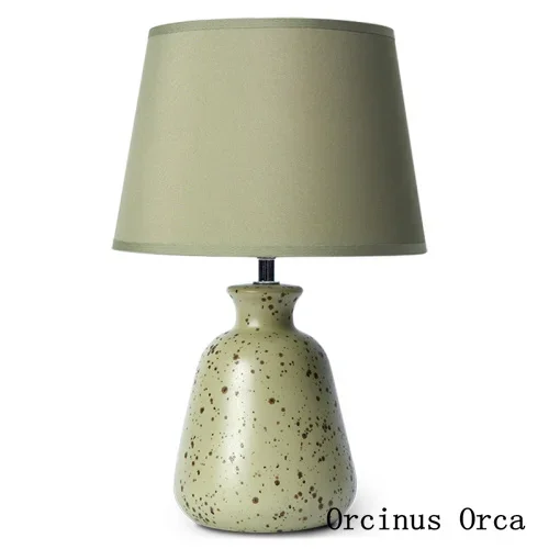 American Creative Luxury Ceramic Table Lamp Living Room Bedroom Bedside Lamp Nordic Modern Simple LED Table Lamp