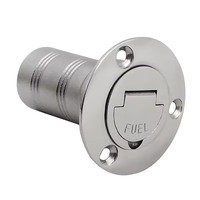 38mm Boat Deck Filler WATER/GAS/FUEL/DIESEL Deck Fill Cap Marine Stainless Steel 316 Flip Tab Boat Yacht RV Truck