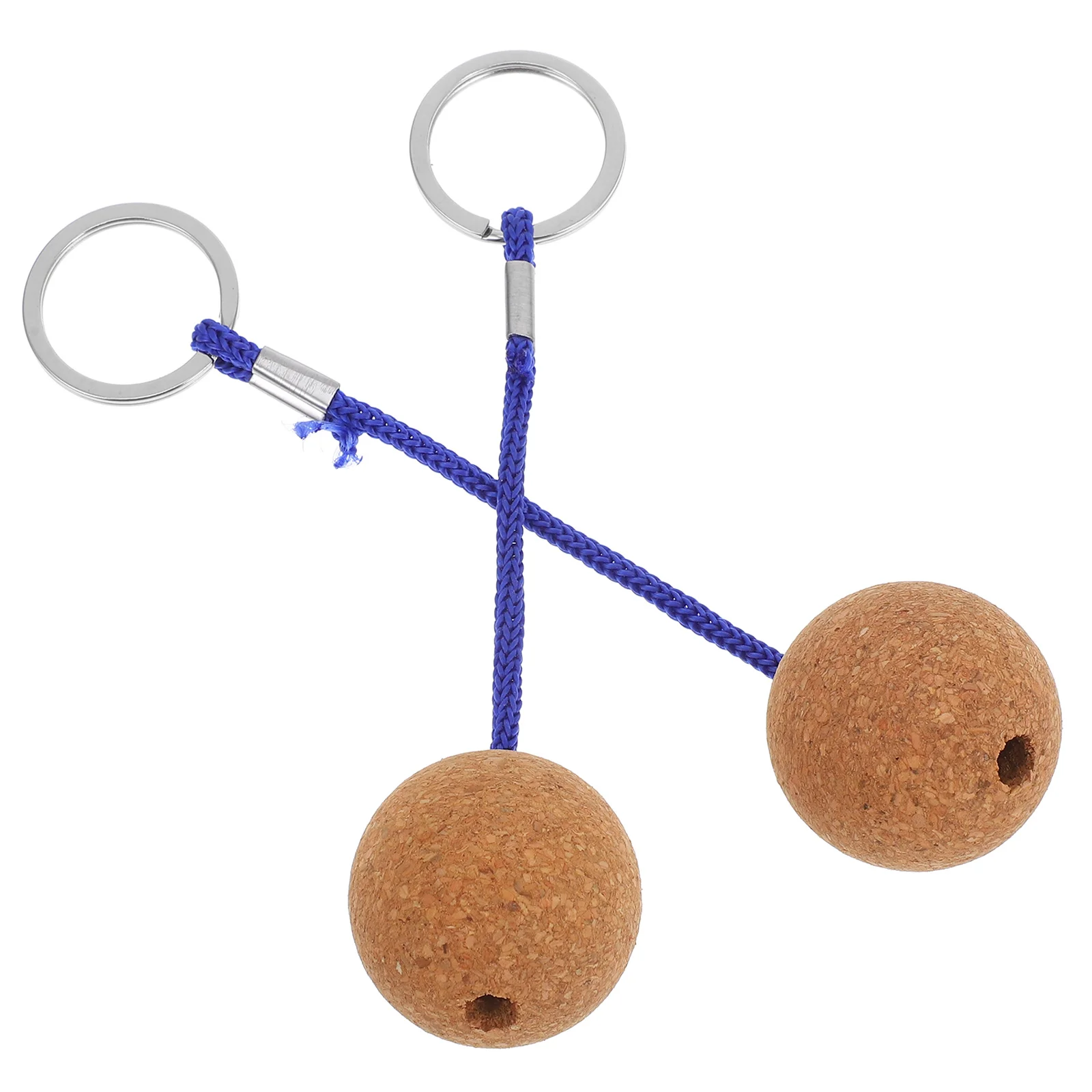 2 قطعة الإبداعية العائمة الفلين الكرة المفاتيح المزدهر تعويم حلقة رئيسية للتجديف القوارب الصيد تصفح الرياضات المائية