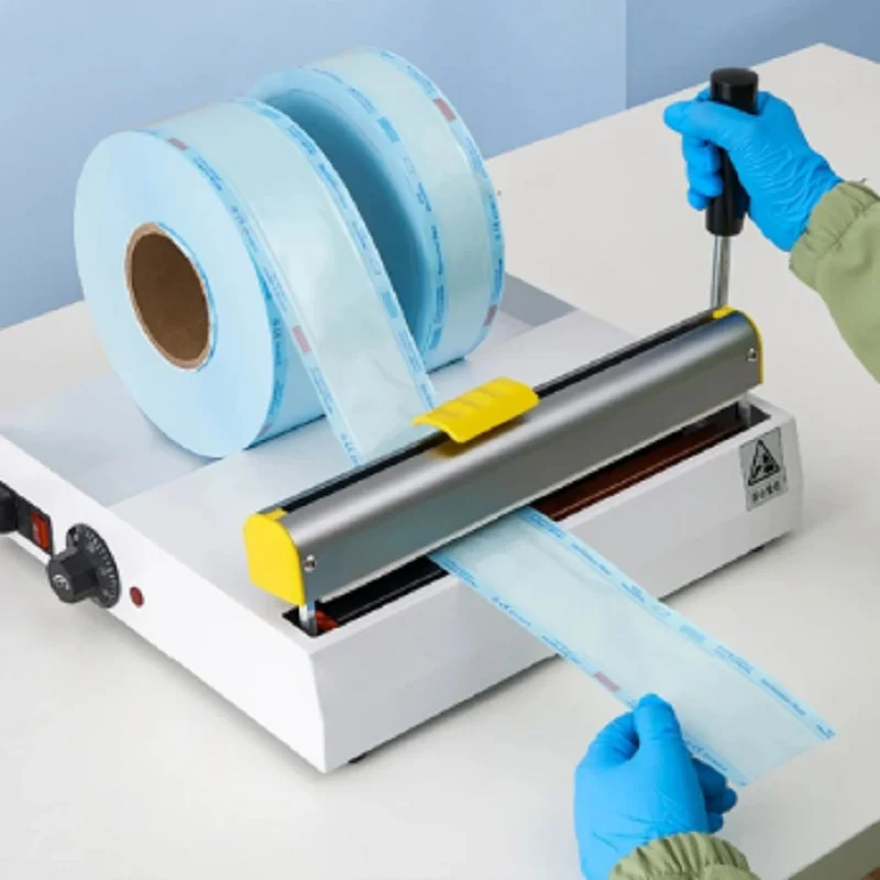 

AC 220V Sterilization Bag Heat Sealing Machine Disinfection Bag Packaging Equipment Del Sealer 50-220℃ Temperature Adjustable