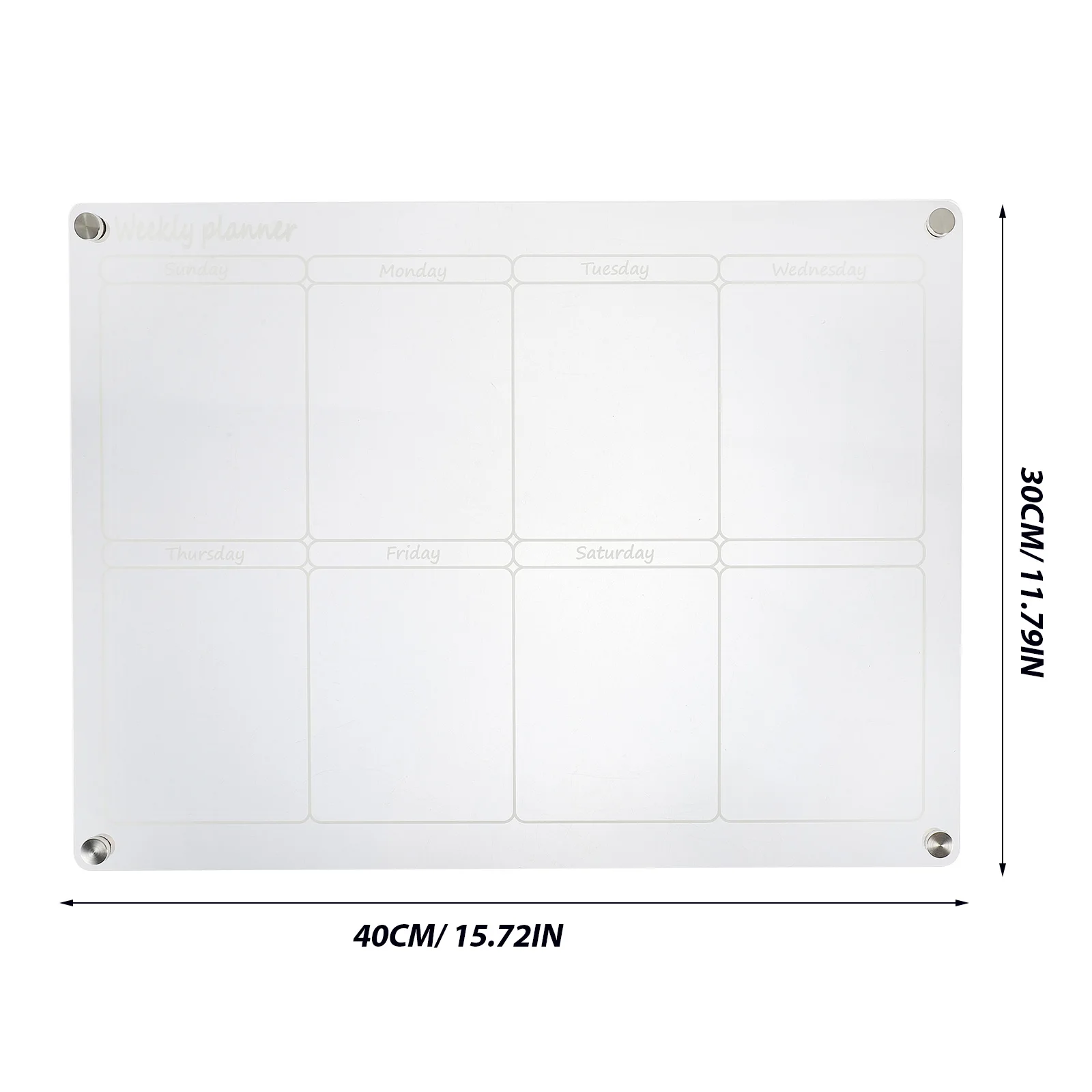 

Planboard Calendar Fridge Clear Dry Erase Hanging Weekly Planner Magnetic Acrylic Notice Boards for Kitchen