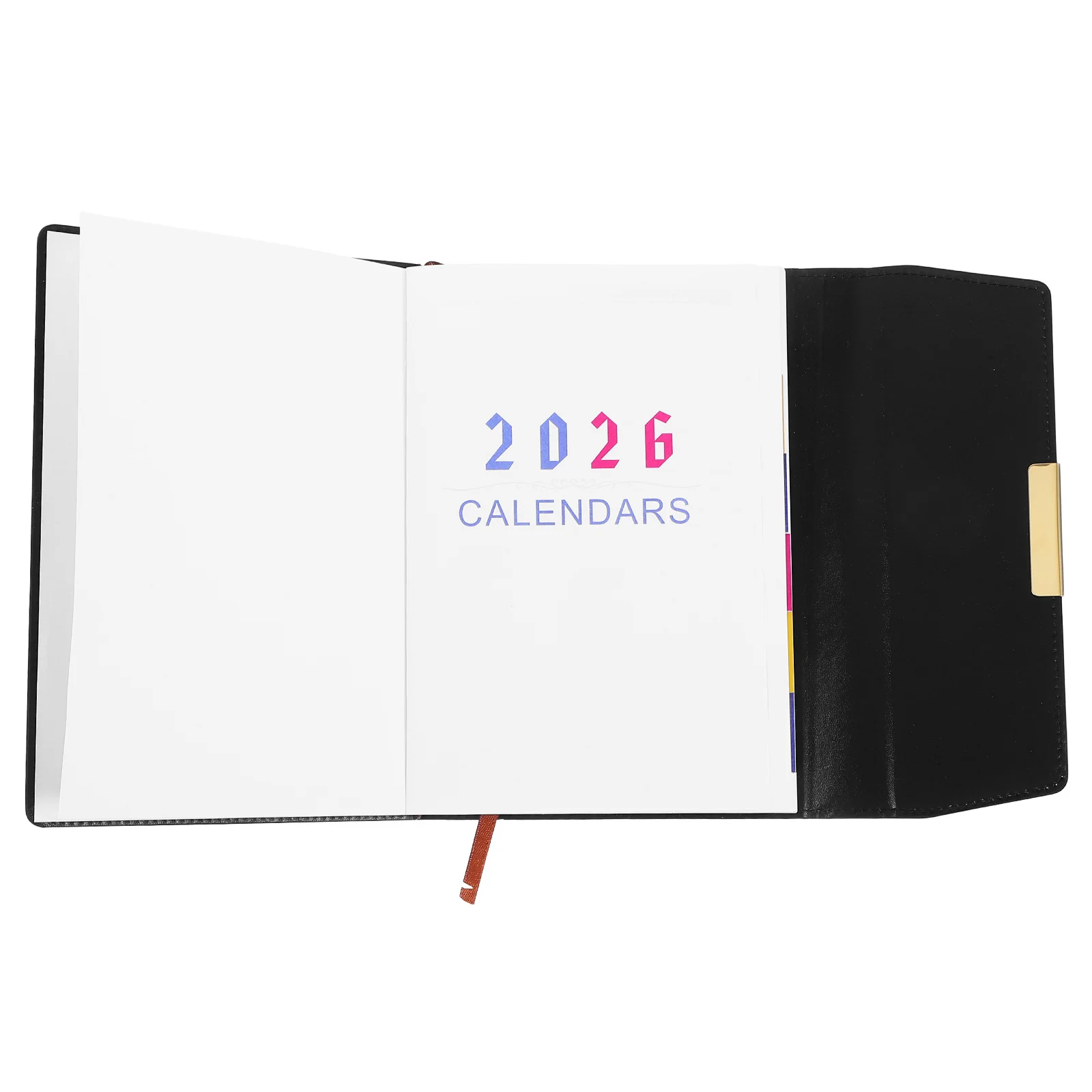 

2026 Dated A5 Daily Planner Notebook Monthly Index Thick Paper Ink-Resistant Organized Scheduling Work Diary Desk Planner