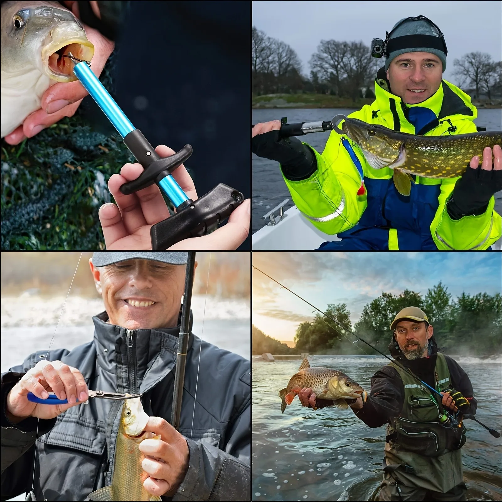 7Pcs Foldable Stainless Steel - огляд і ціна Fishing Equipment Set