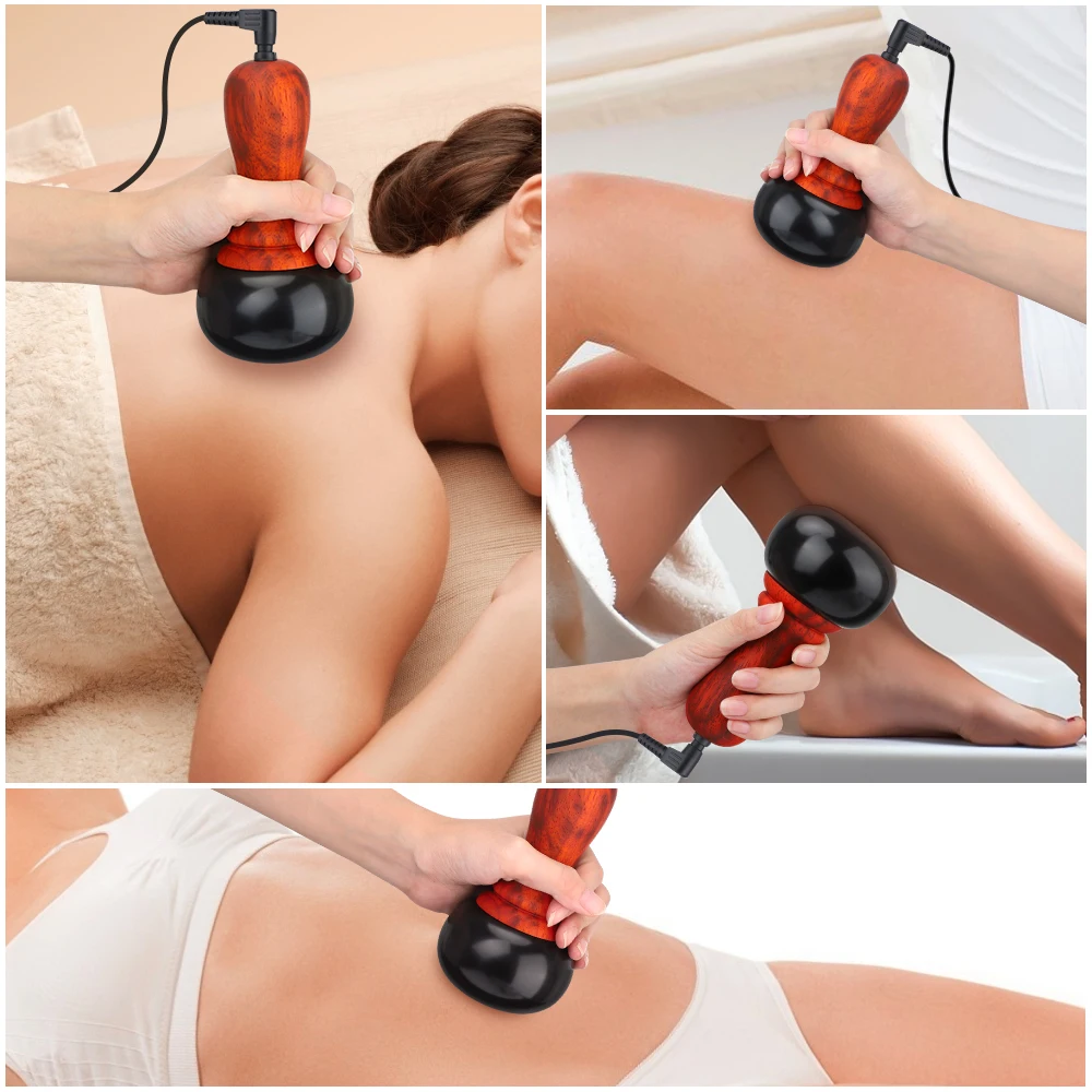 Hot Bian Stone Gua Sha Skin Scraping Warming Moxibustion Apparatus Scraper Body Massager Back Relax Spa Body Slim Device