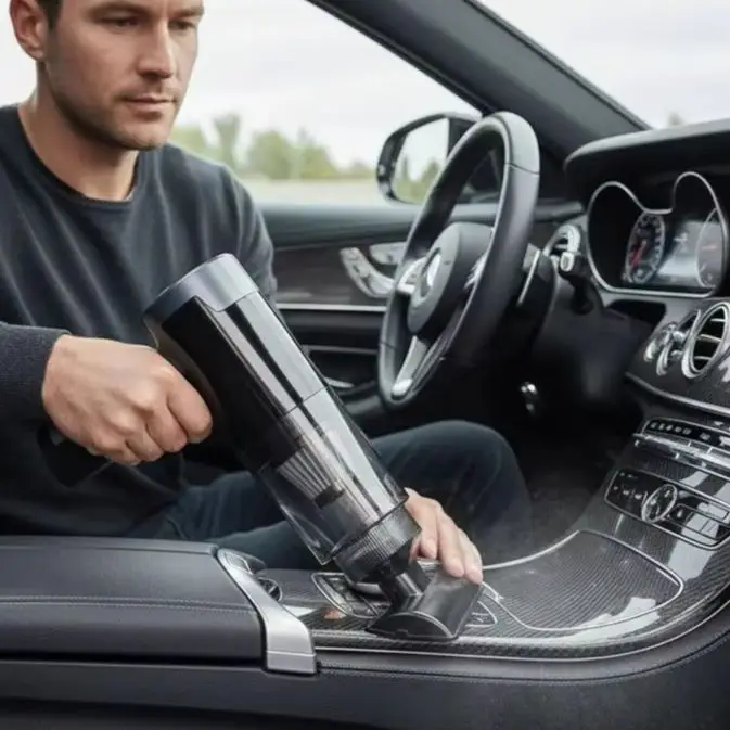 مكنسة كهربائية للسيارة لاسلكية صغيرة محمولة مع شفط قوي للغاية للاستخدام المنزلي والسيارة #1