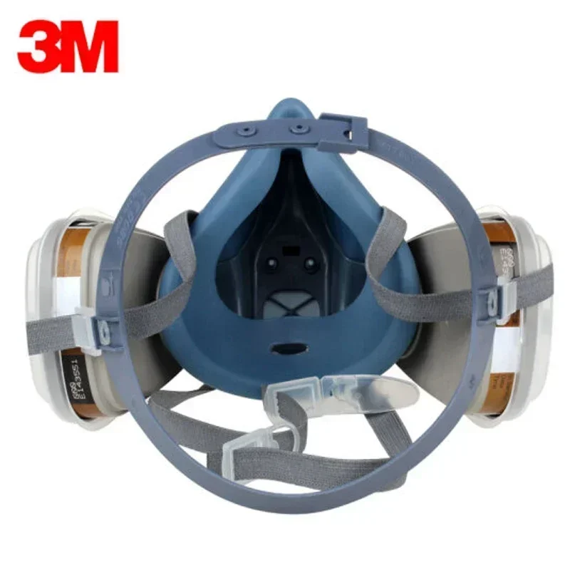 17 in 1 3M 7502 Dust Gas Respirator Half Face Dust Mask For Painting Spraying Organic Vapor Chemical Gas Filter Work Safety