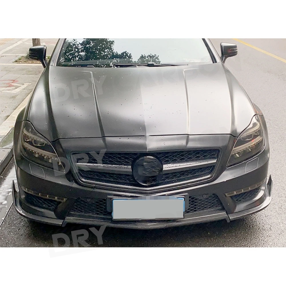 

Carbon Fiber Car Front Lip Spoiler Splitters for Mercedes Benz CLS Class W218 CLS350 320 CLS63 2012 2013 Car Styling Body Kits