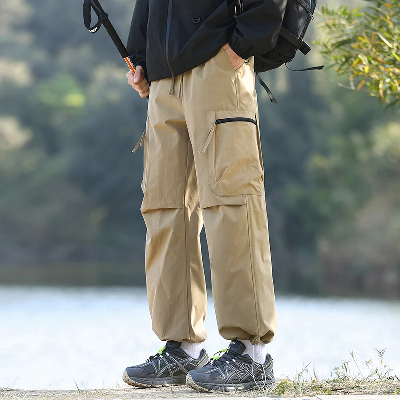 2025 Escursionismo da campeggio impermeabile Autunno Inverno Pantaloni lunghi Pantaloni casual Comodi pantaloni foderati in pile Pantaloni da uomo ispessiti