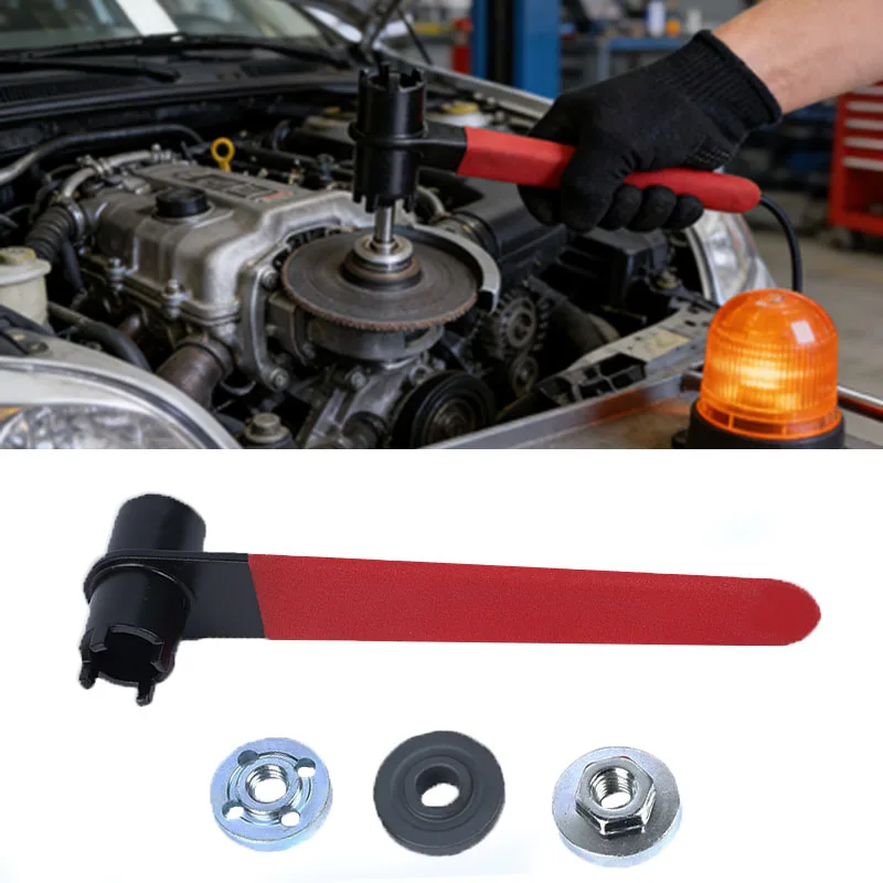 

Ключ для угловой шлифмашины 2026, четырехзубчатый, усиленный, с прижимными пластинами для снятия и регулировки дисков, ручной инструмент