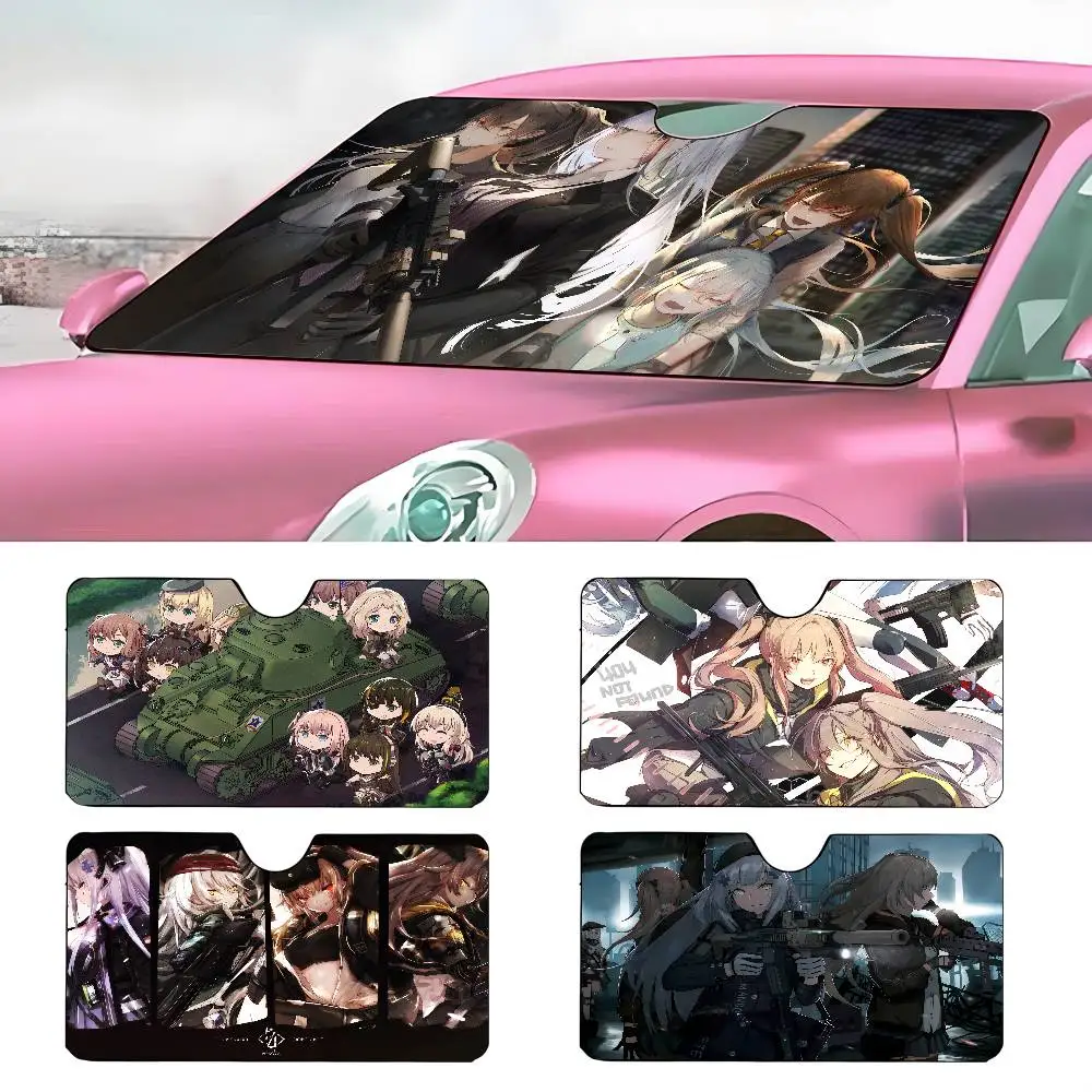

HOT GAME Girls' Frontline Car SunShade Parasol Car Windshield Sun Shade UV Protection and Interior Cooler