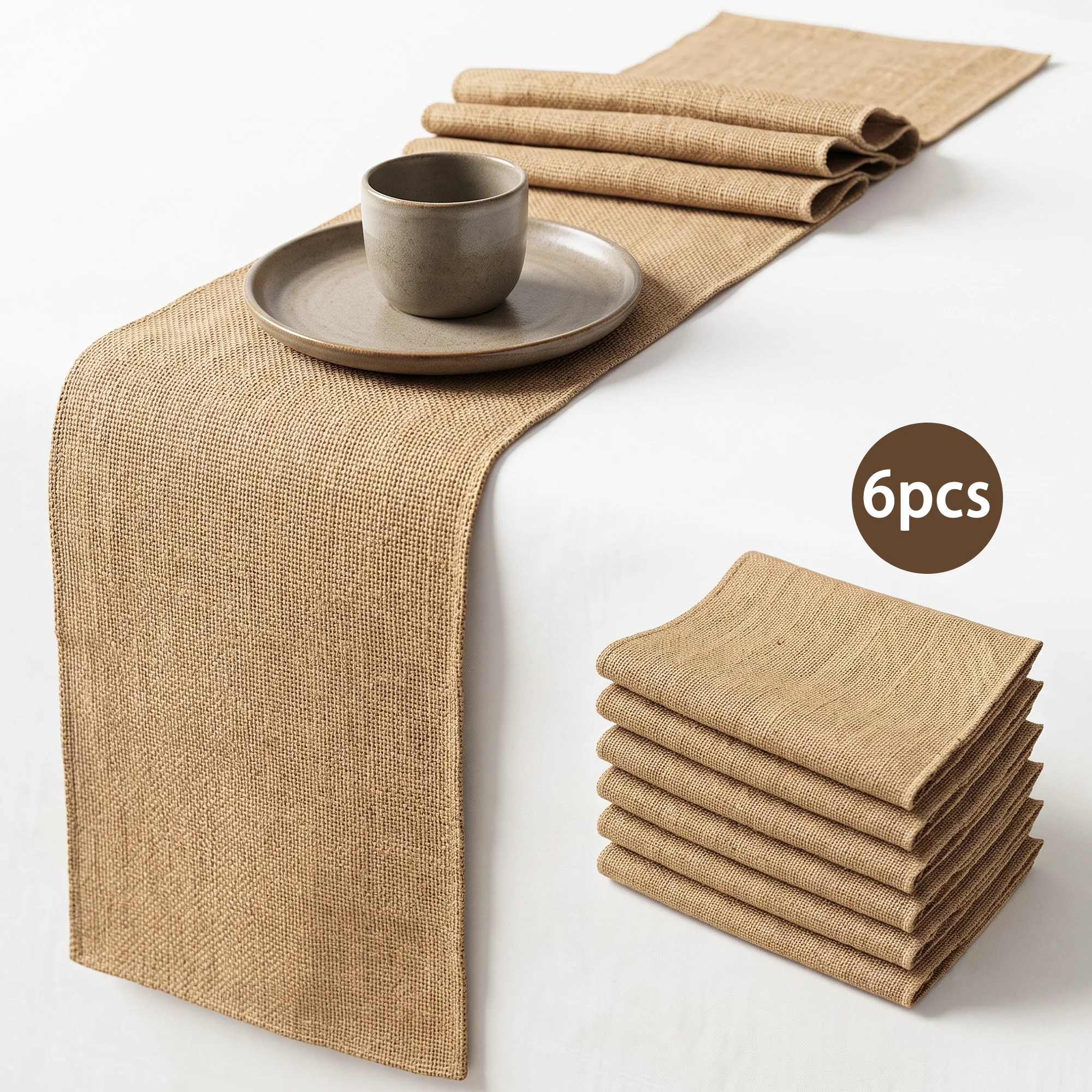 Rustic Jute Burlap Table Runner for Weddings