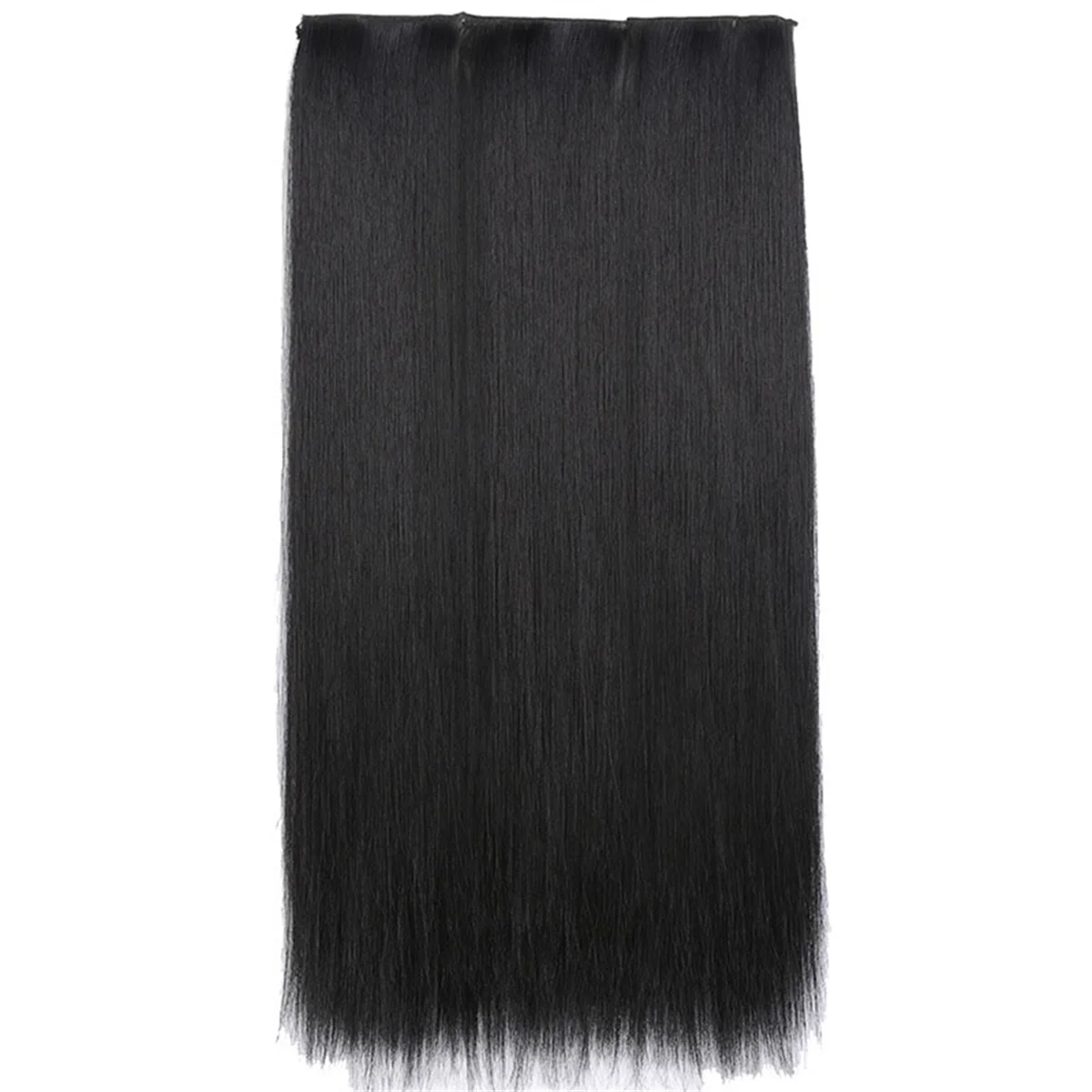 A72Z 55cm Straight Hair Three-Piece Wig Set Long Hair Wig for Women Cosplay Natural Hair Heat Resistant Natural Black