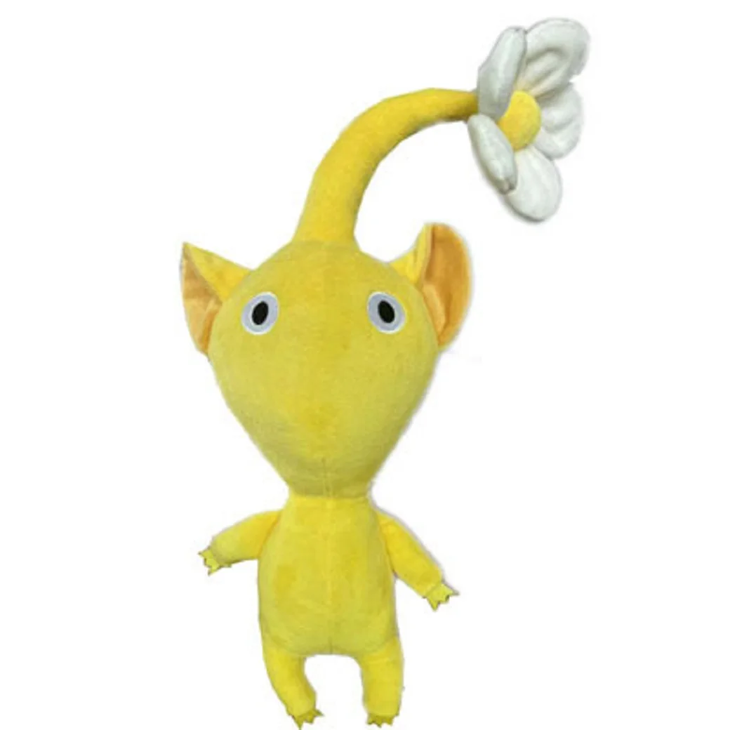 Pikmin Plüschpuppe Spiel Olimar Blume Blätter Knospe Chappy Bulborb Weiches Stofftier Rot Gelb Geschenk für Kinder Fans Geburtstag