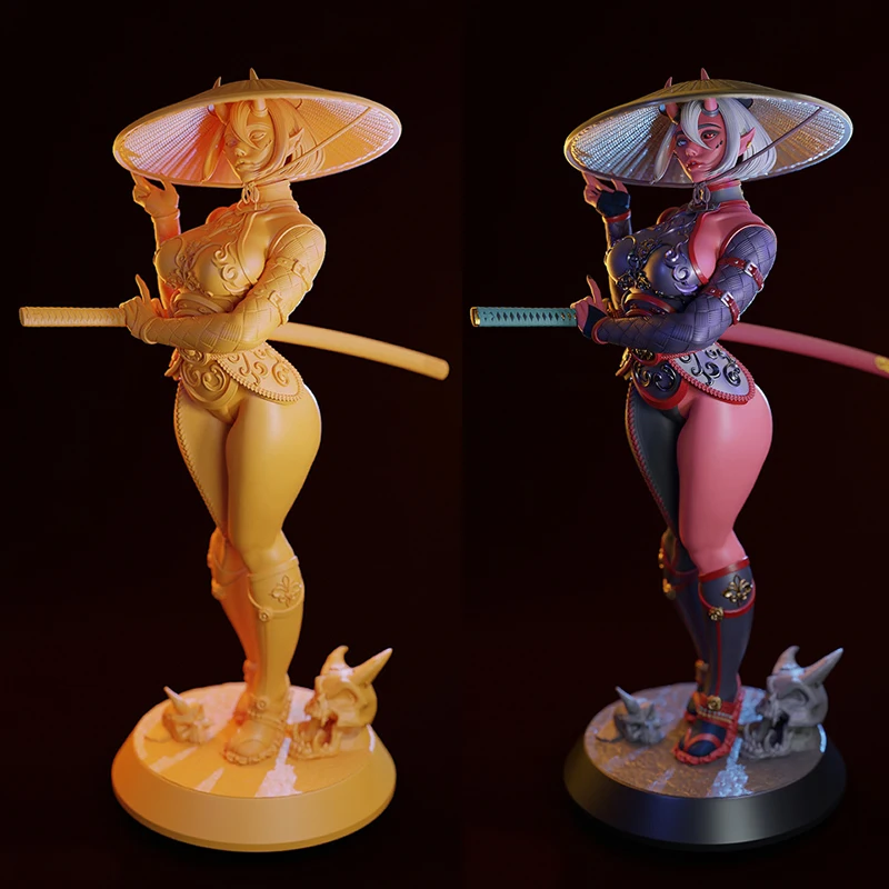2 Styles Game Character 6088 DARKAT Oni  3D Print Model Unassembled Unpainted Custom Jigsaw Puzzle NSFW GK Figure Kit T_0150