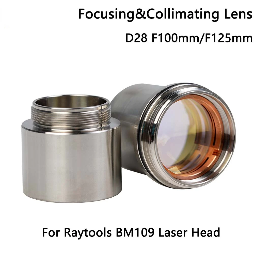 High Quality Fiber Laser Focusing/Collimating Lens D28 F100/125mm for BM109 Auto Focus Fiber Laser Cutting Head