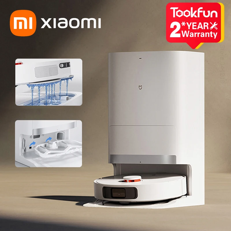 XIAOMI MIJIA-Robot aspirador, fregona OMNI 2 C102CN, Base inteligente, máquina de eliminación de suciedad para el hogar, recolección de polvo,