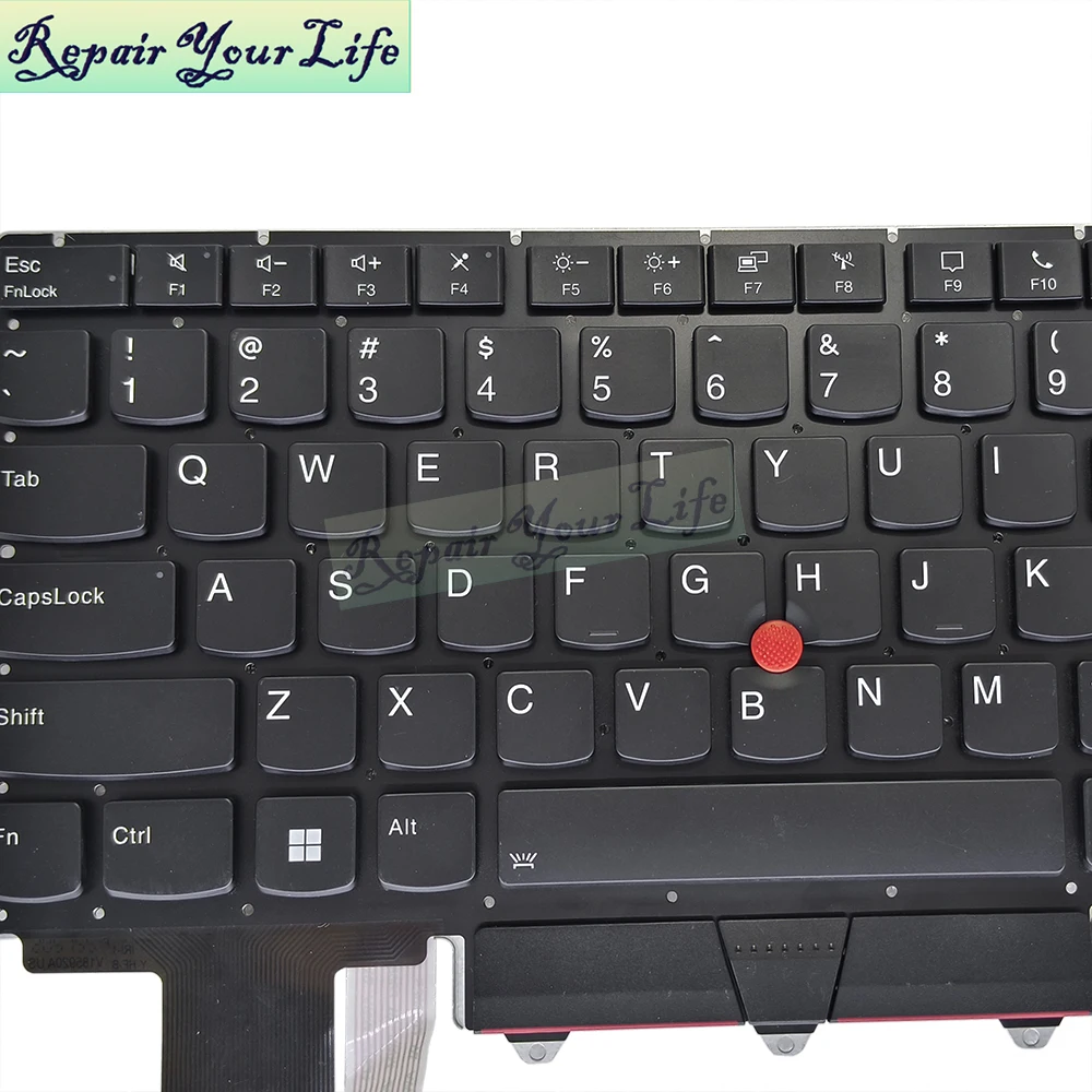 Imagem -05 - Teclado Retroiluminado em Inglês para Lenovo Thinkpad E14 Gen tipo 20y7 20yd 20ye 20yf Teclados Portáteis Nbl84us Sn20w68325 Novo