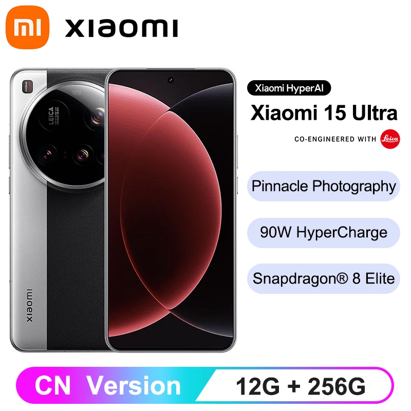 Xiaomi 15 Ultra Chinese Version Smartphone Snapdragon® 8 Elite AMOLED display Leica 200MP ultra telephoto 90W HyperCharge IP68