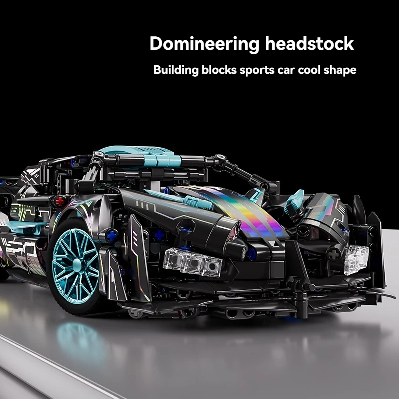 1:14 corrida técnica diy carro esportivo blocos de construção brinquedos montar tijolo carro brinquedos para o aniversário das crianças e presente natal
