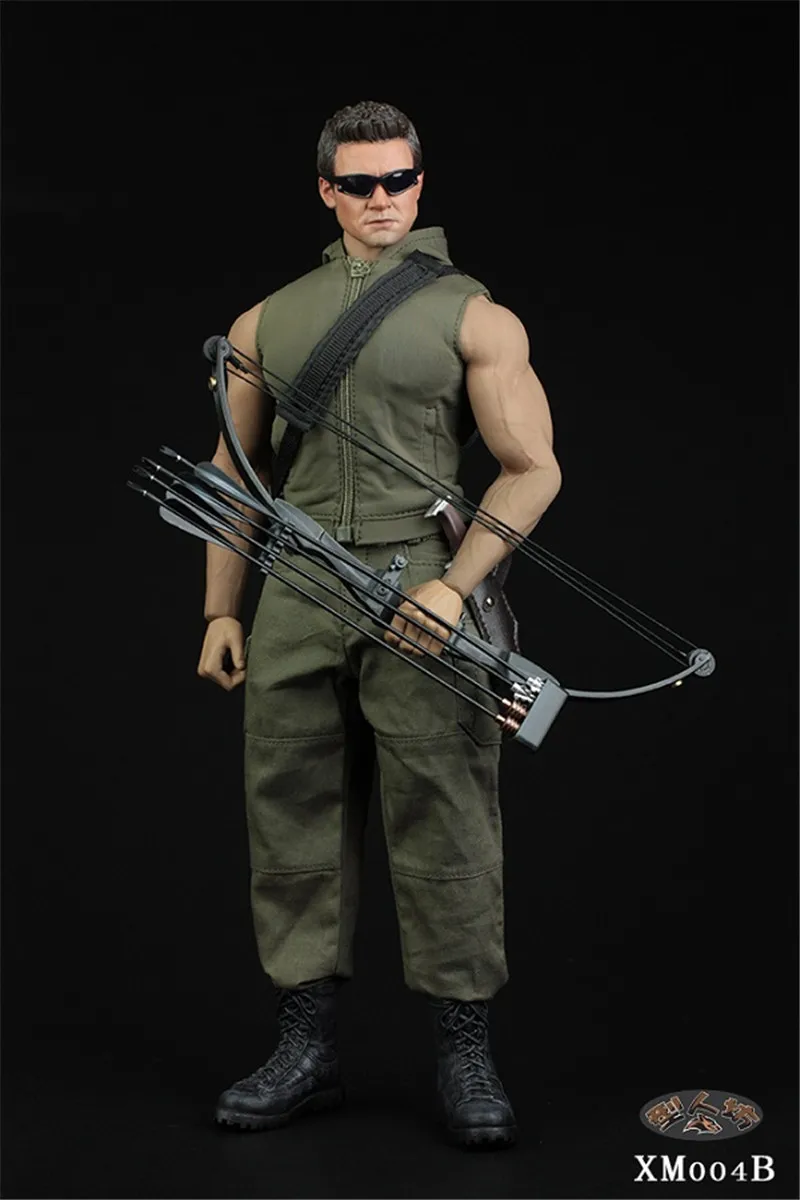 XM004 1/6 Men Soldier Vest Hooded Sweater Shirt Military Combat Tops Pants For 12" Strong Muscle Tbl M34/M35 Action Figure Body