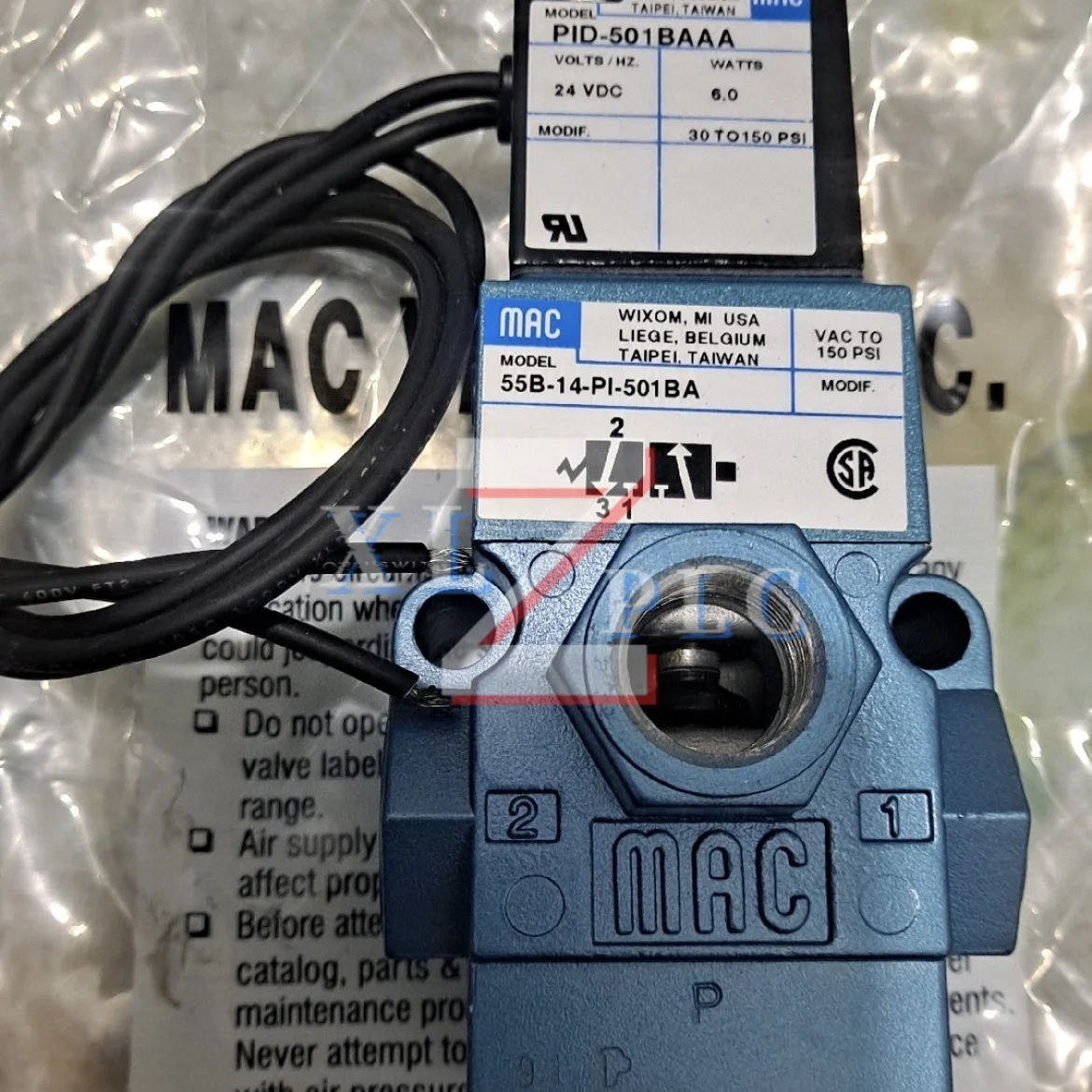 válvula solenoide nueva en stock 55B-14-PI-501BA 55B-14-PI-501JB