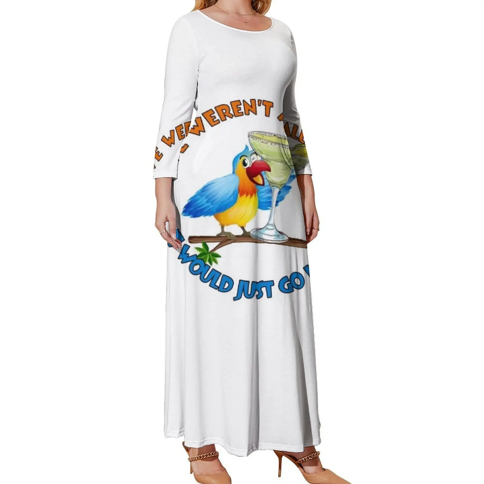 

Crazy, Insane Parrot Long Sleeved Dress summer dress daily Beachwear