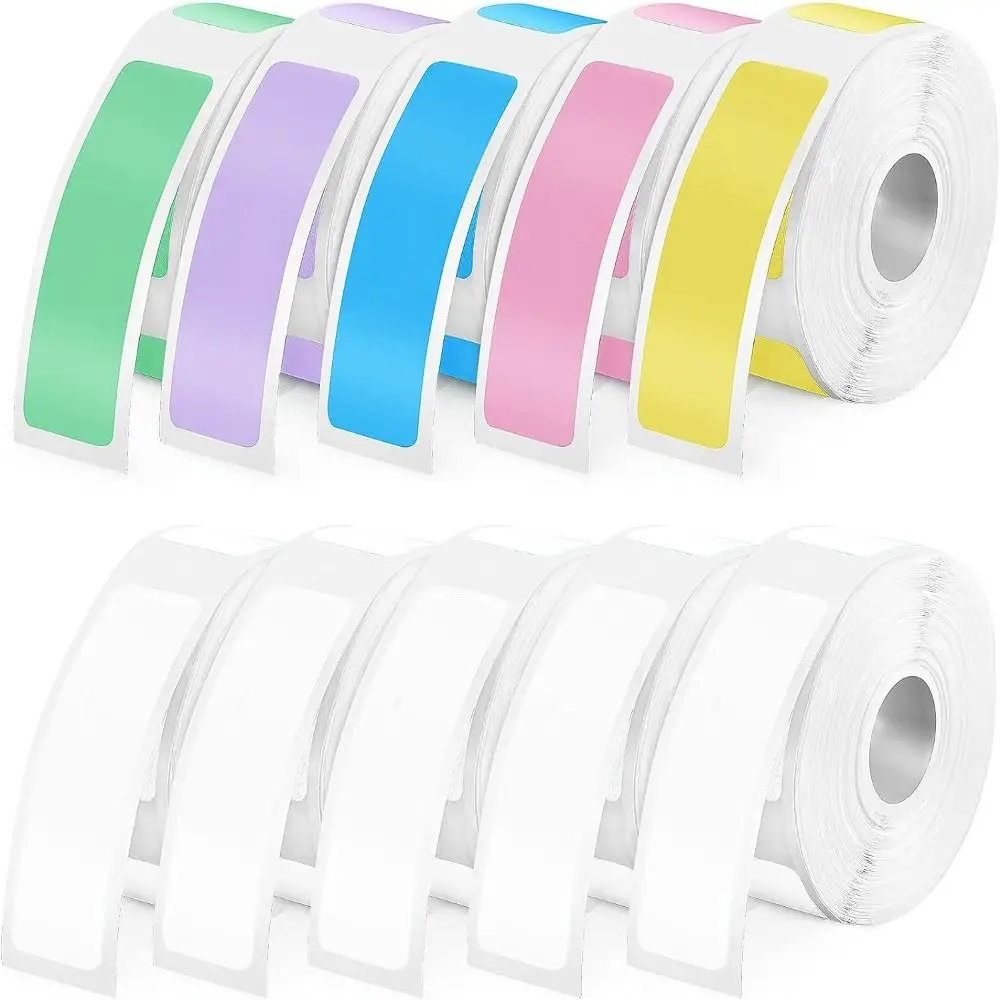 

Colorful Adhesive Label Maker Paper 12mm×40mm 160/Roll Laminated Labeling Paper Label Tape Print Stickers Label Maker