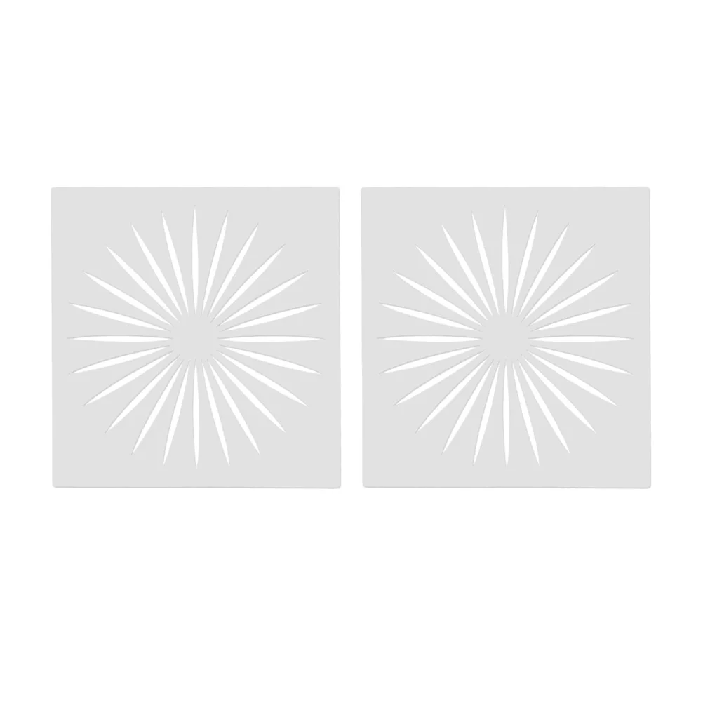 

10Pcs Sun Pattern Drawing Stencils Plastic Hollow DIY Templates for Craft Paper Fabric Wall Art Plastic Painting Stencils