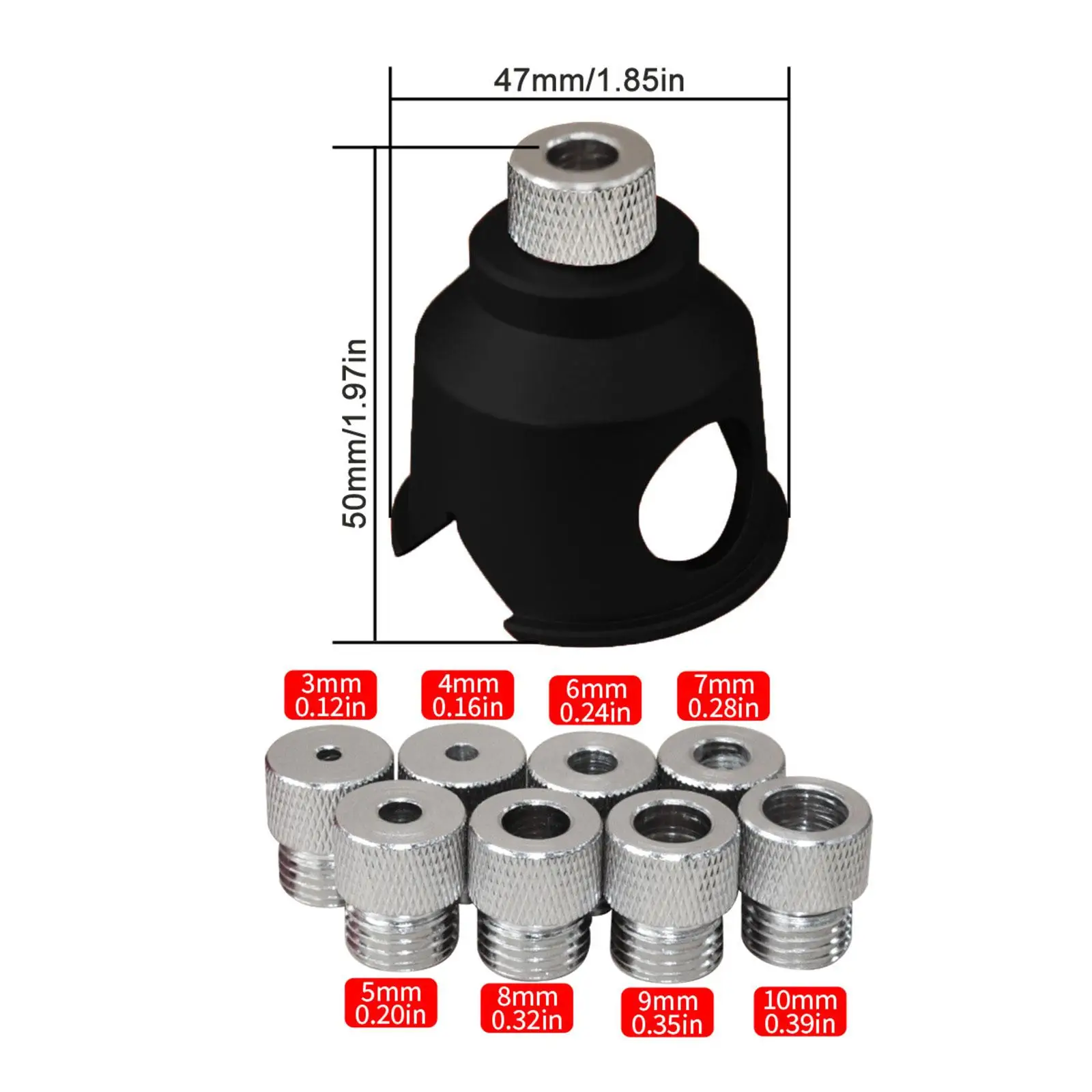 

Positioning Puncher Professional Practical Tool Aluminum Alloy Carbon Steel for Woodworking and Furniture Assembly