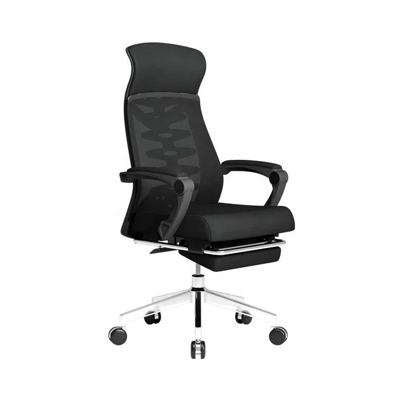 Office Chair Wesome Manager Executive Office Furniture Ergonomic Chair Fabric Mesh Chair With Foot Rest