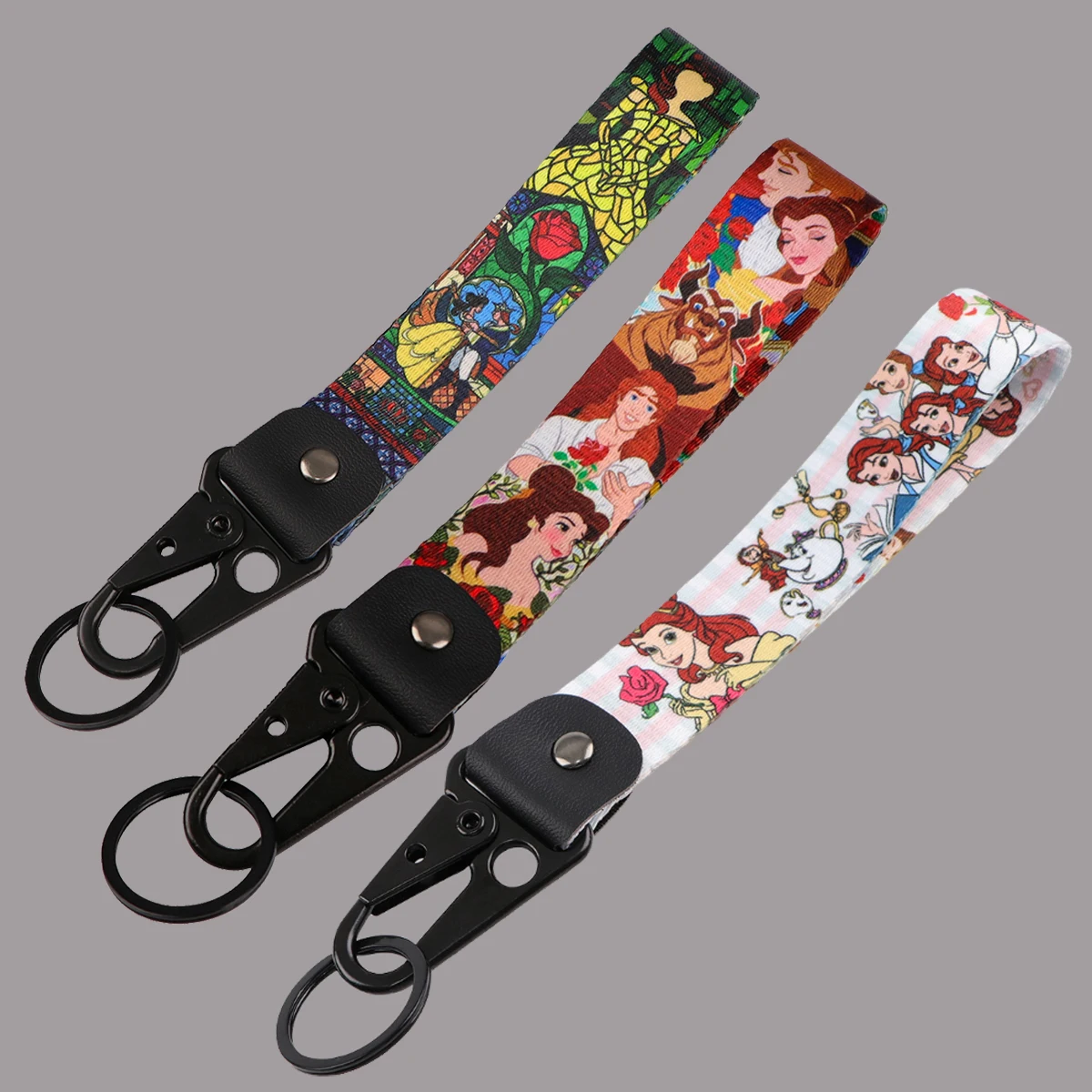 

Beauty and the Beast Eagle Beak Keychain Short Lanyards Used in Phone Rope Badge Holder USB Portable Key Lanyard