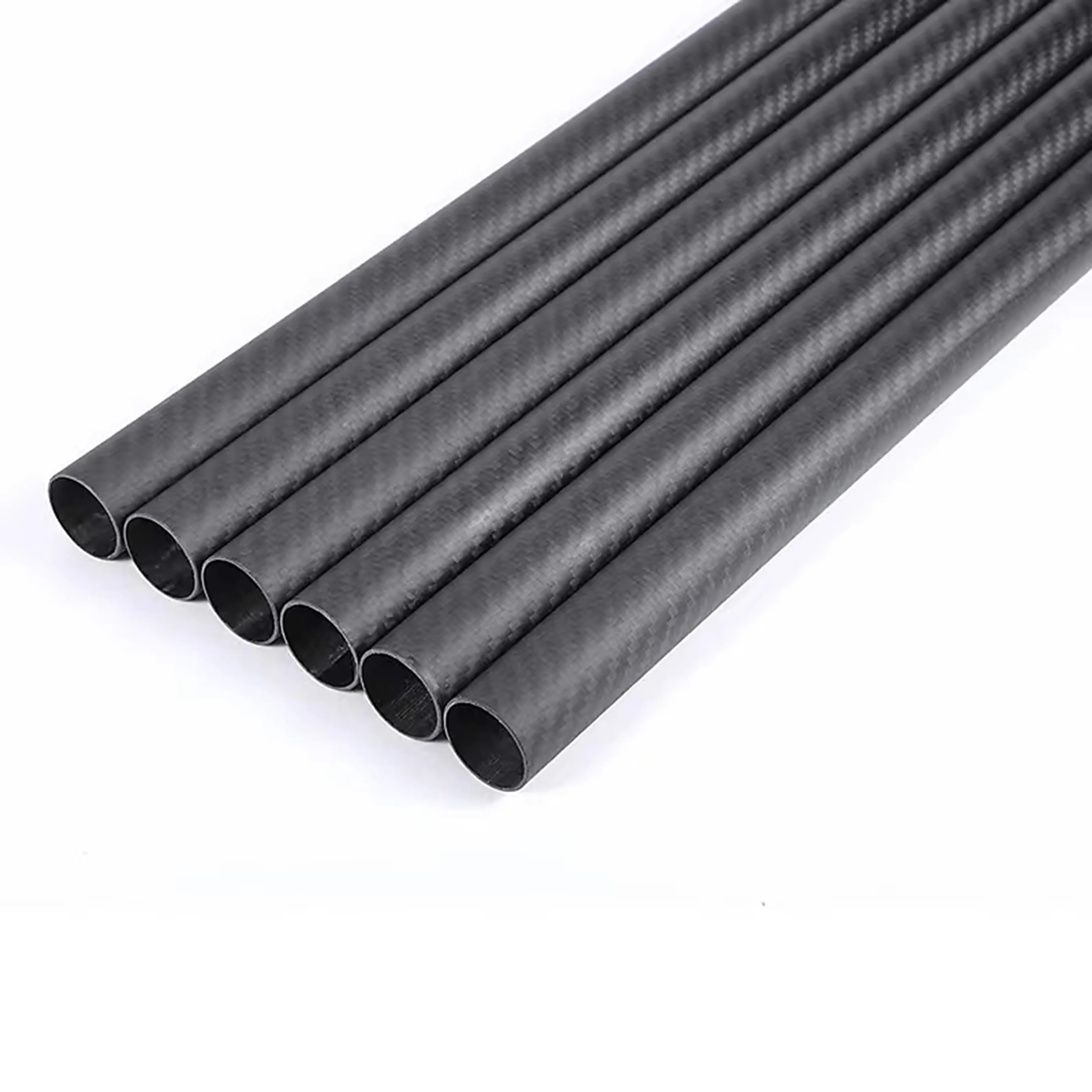 600mm Carbon Fiber Tube Pipe for RC Helicopter Airplane Parts OD 10mm 16mm 20mm 22mm 24mm 26mm 30mm Hardness Composite Material