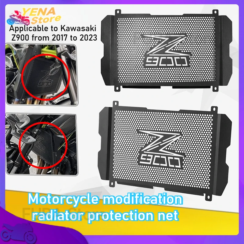 

Motorcycle parts are suitable for Kawasaki Z900 radiator guards,grille covers,radiator coolers, baffle protectors from 2017-2023