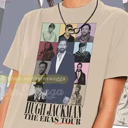 Maglietta tour di zhugh jackman cool fan art t anni '90 poster 662 tee maniche lunghe o corte