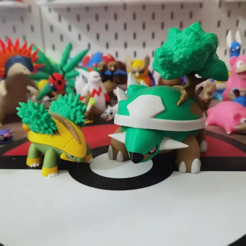 포켓몬 Grotle Torterra 애니메이션 액션 피규어 비율 세계 1:20 Diy 3D 인쇄 만화 캐릭터 데스크탑 동상 아이 선물 장난감